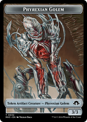 Phyrexian Golem // Energy Reserve Double-Sided Token [Modern Horizons 3 Tokens] | Mindsight Gaming