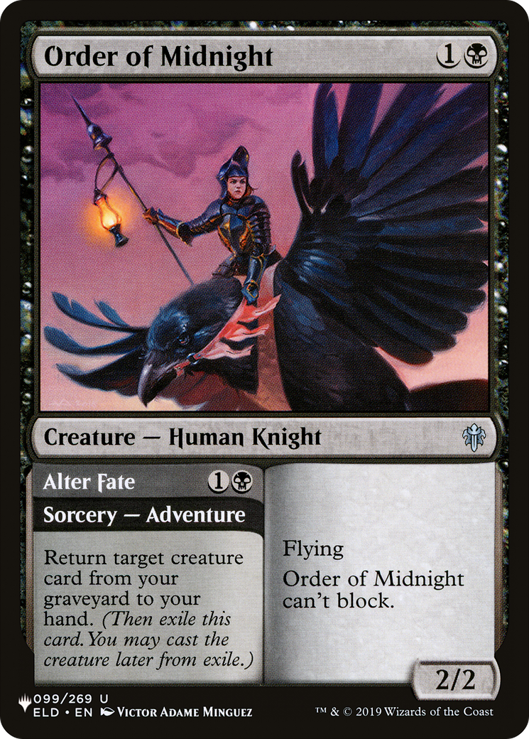 Order of Midnight [The List Reprints] | Mindsight Gaming