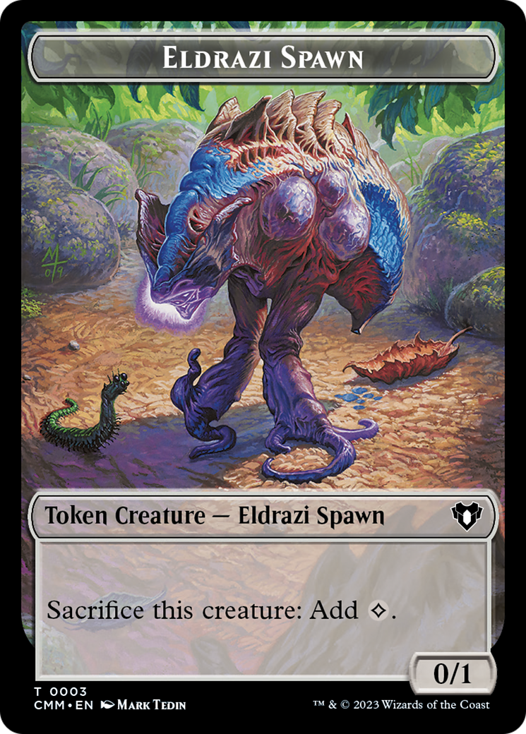 Eldrazi Spawn // Satyr Double-Sided Token [Commander Masters Tokens] | Mindsight Gaming