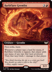 Barbflare Gremlin (Extended Art) [Duskmourn: House of Horror Commander] | Mindsight Gaming