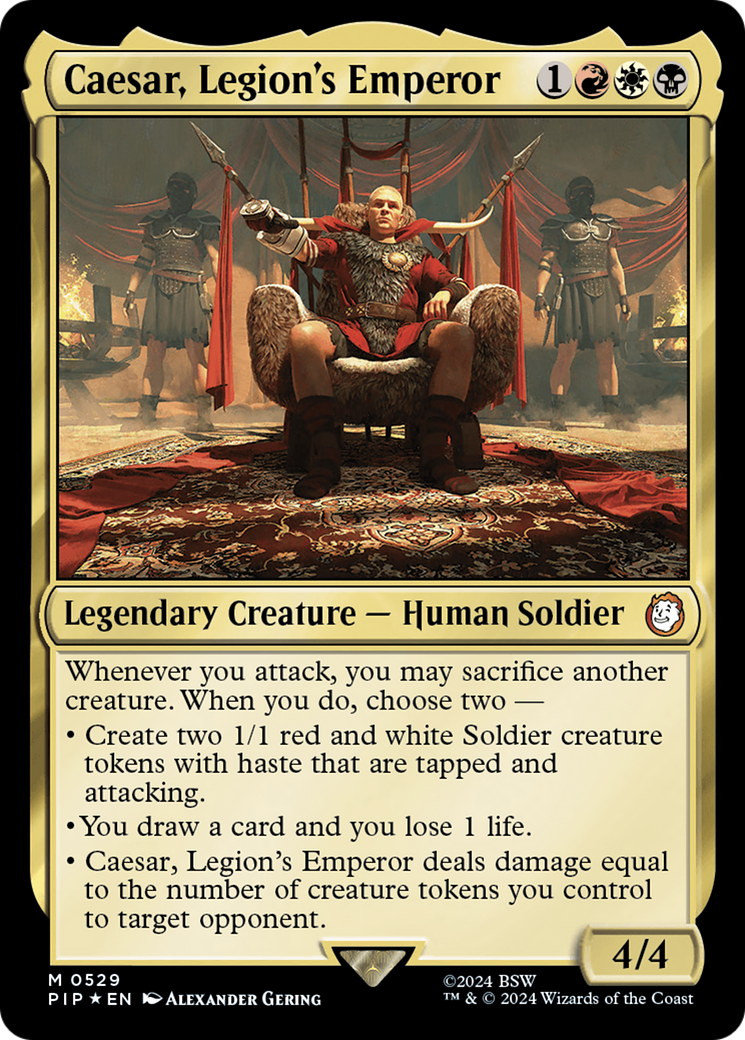 Caesar, Legion's Emperor (Surge Foil) [Fallout] | Mindsight Gaming