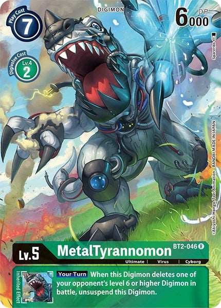 MetalTyrannomon [BT2-046] (Alternate Art) [Dimensional Phase] | Mindsight Gaming