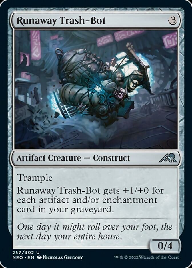 Runaway Trash-Bot [Kamigawa: Neon Dynasty] | Mindsight Gaming