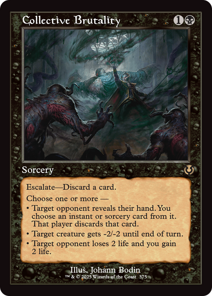 Collective Brutality (Retro Frame) [Innistrad Remastered] | Mindsight Gaming