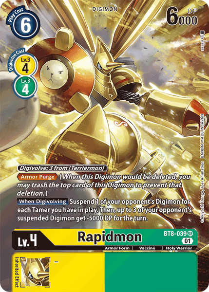 Rapidmon [BT8-039] (Alternate Art) [New Awakening] | Mindsight Gaming