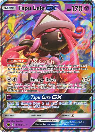 Tapu Lele GX (60a/145) (Alternate card) (Jumbo Card) [Sun & Moon: Guardians Rising] | Mindsight Gaming