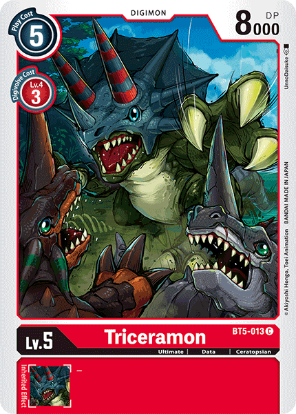 Triceramon [BT5-013] [Battle of Omni] | Mindsight Gaming