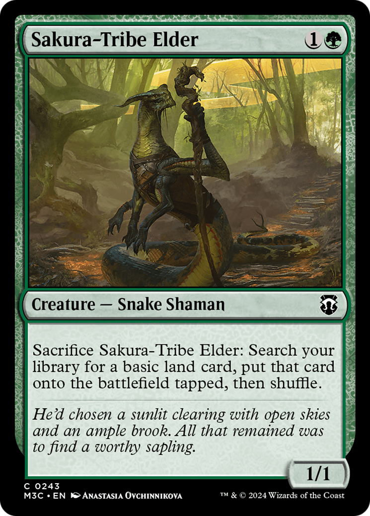 Sakura-Tribe Elder (Ripple Foil) [Modern Horizons 3 Commander] | Mindsight Gaming