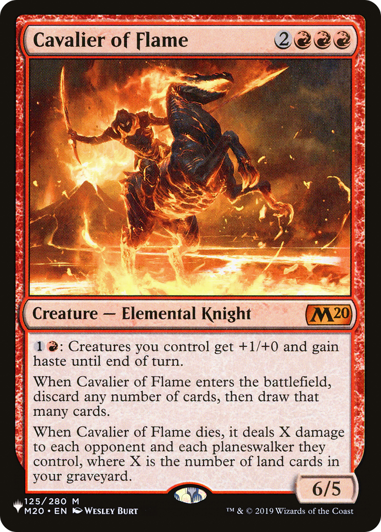 Cavalier of Flame [The List] | Mindsight Gaming