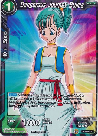 Dangerous Journey Bulma (P-083) [Promotion Cards] | Mindsight Gaming