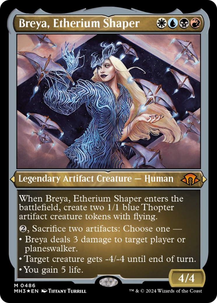 Breya, Etherium Shaper (Foil Etched) [Modern Horizons 3] | Mindsight Gaming