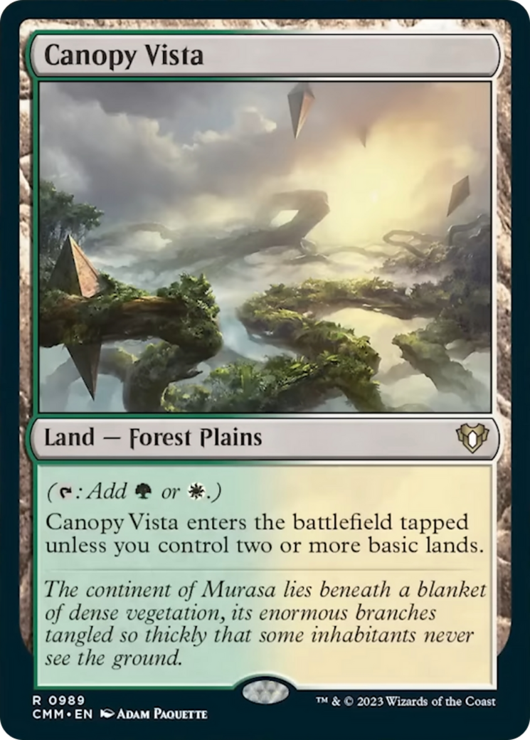 Canopy Vista [Commander Masters] | Mindsight Gaming