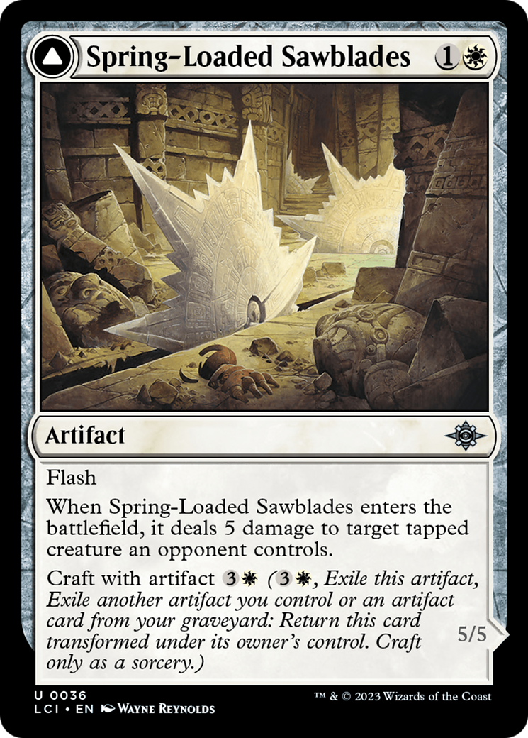 Spring-Loaded Sawblades // Bladewheel Chariot [The Lost Caverns of Ixalan] | Mindsight Gaming