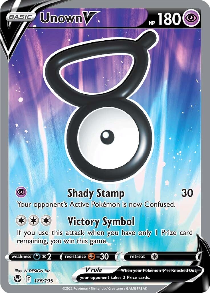 Unown V (176/195) [Sword & Shield: Silver Tempest] | Mindsight Gaming