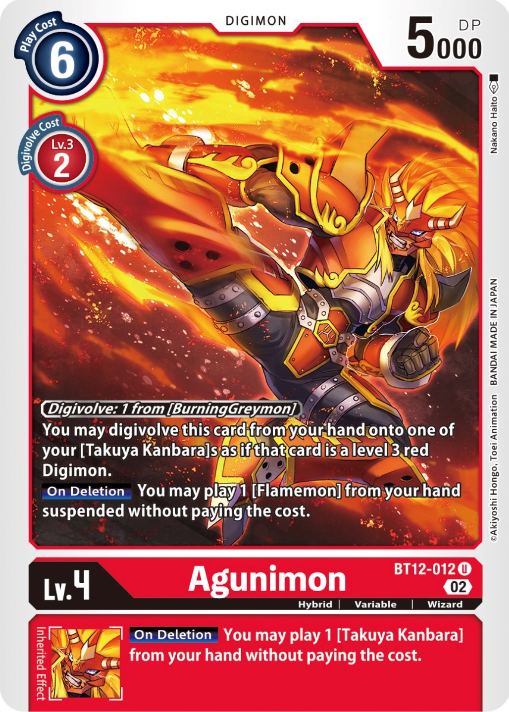 Agunimon [BT12-012] [Across Time] | Mindsight Gaming