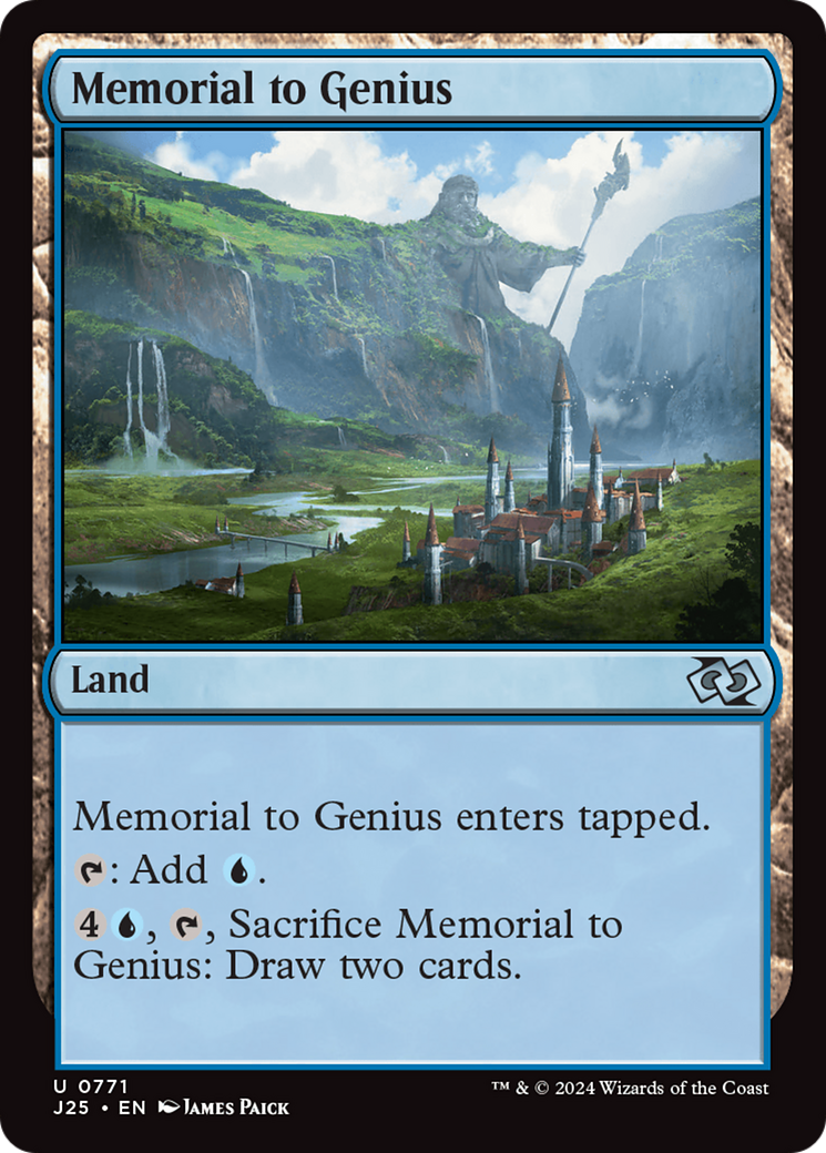 Memorial to Genius [Foundations Jumpstart] | Mindsight Gaming