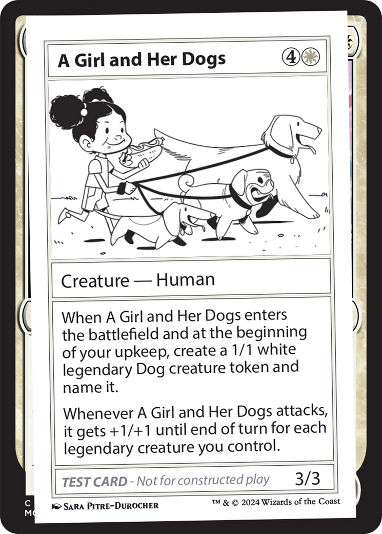 A Girl and Her Dogs [Mystery Booster 2 Playtest Cards] | Mindsight Gaming