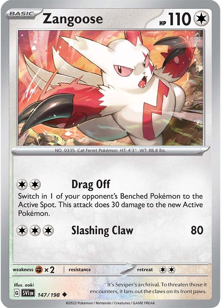 Zangoose (147/198) [Scarlet & Violet: Base Set] | Mindsight Gaming