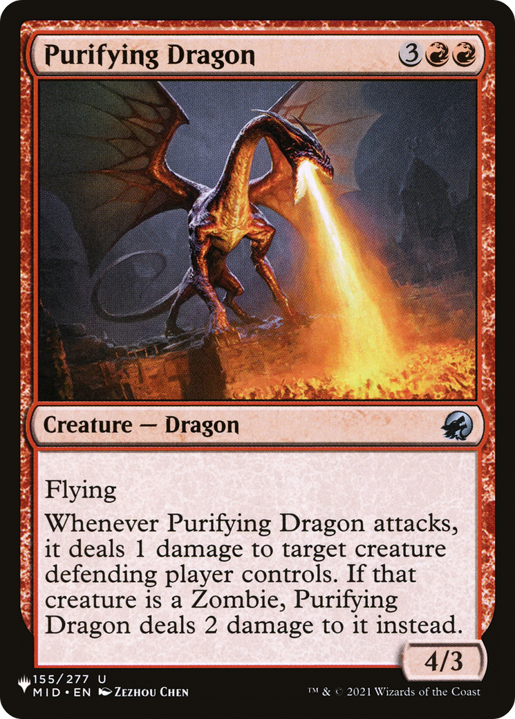 Purifying Dragon [The List Reprints] | Mindsight Gaming