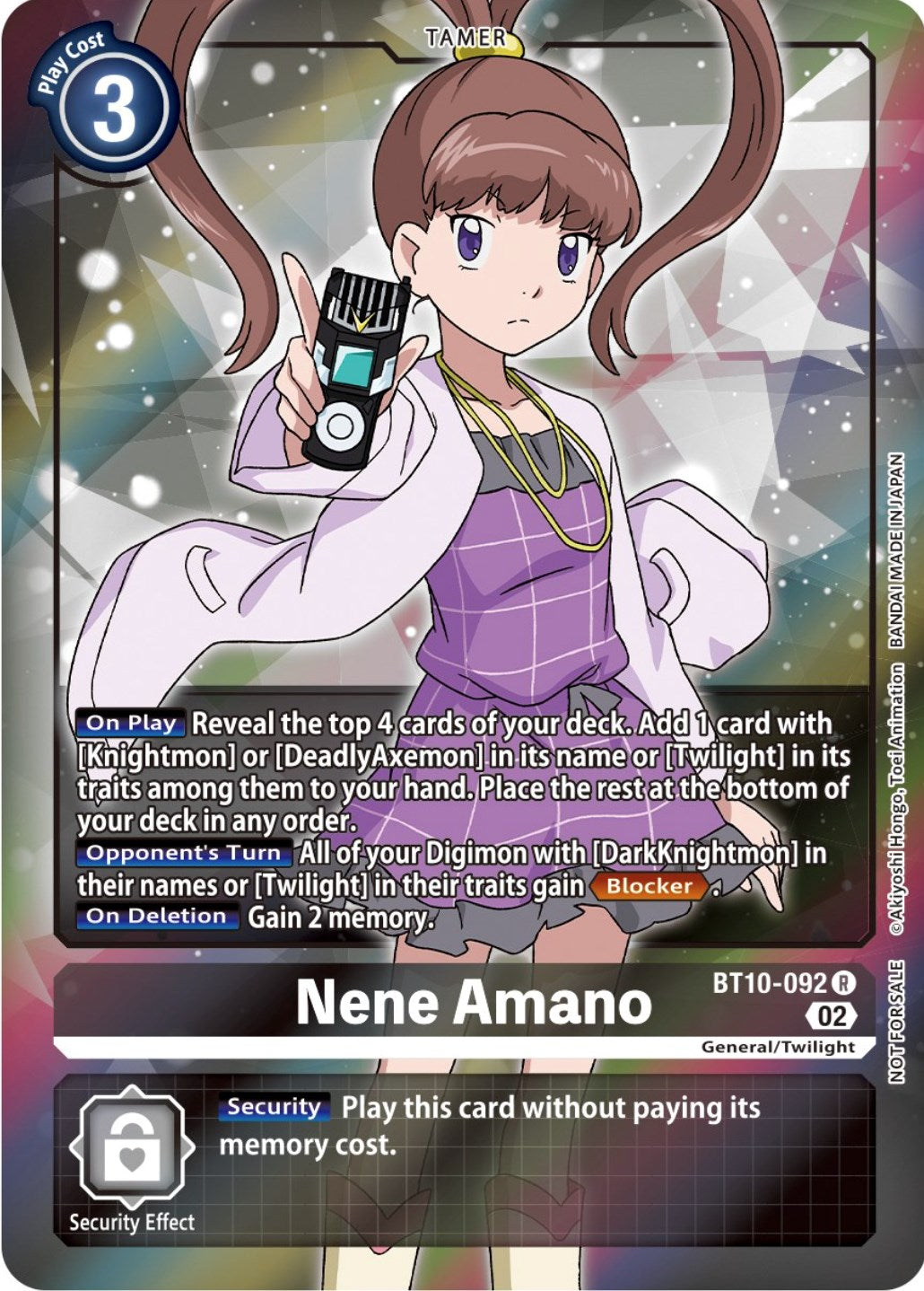 Nene Amano [BT10-092] (Box Topper) [Xros Encounter] | Mindsight Gaming