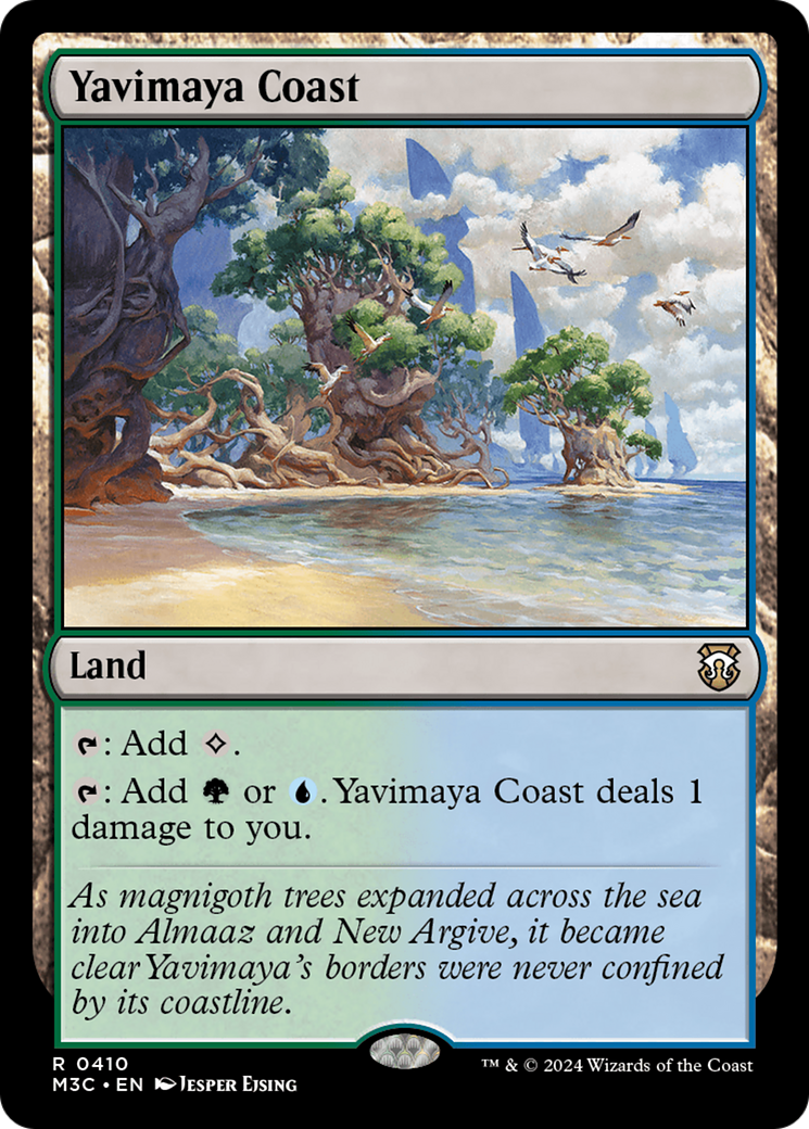 Yavimaya Coast (Ripple Foil) [Modern Horizons 3 Commander] | Mindsight Gaming