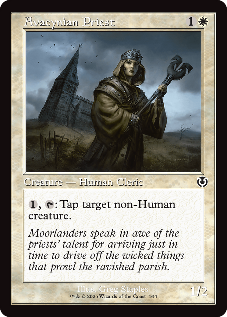 Avacynian Priest (Retro Frame) [Innistrad Remastered] | Mindsight Gaming