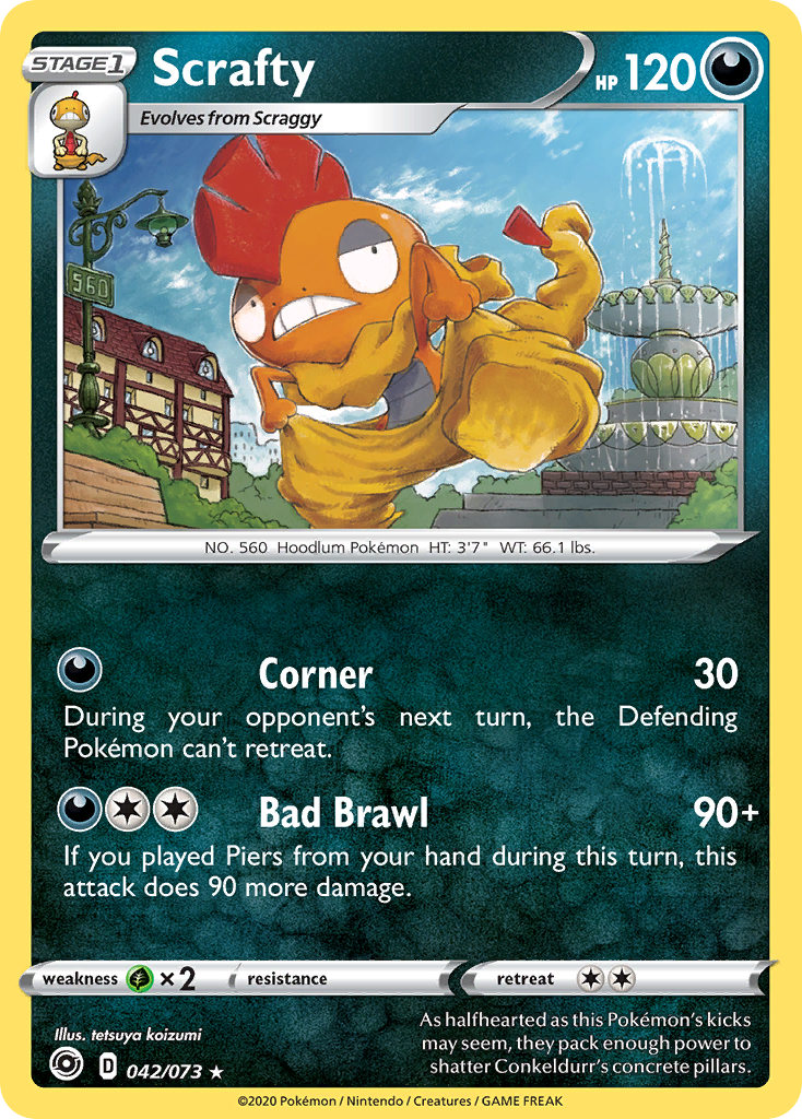 Scrafty (042/073) [Sword & Shield: Champion's Path] | Mindsight Gaming