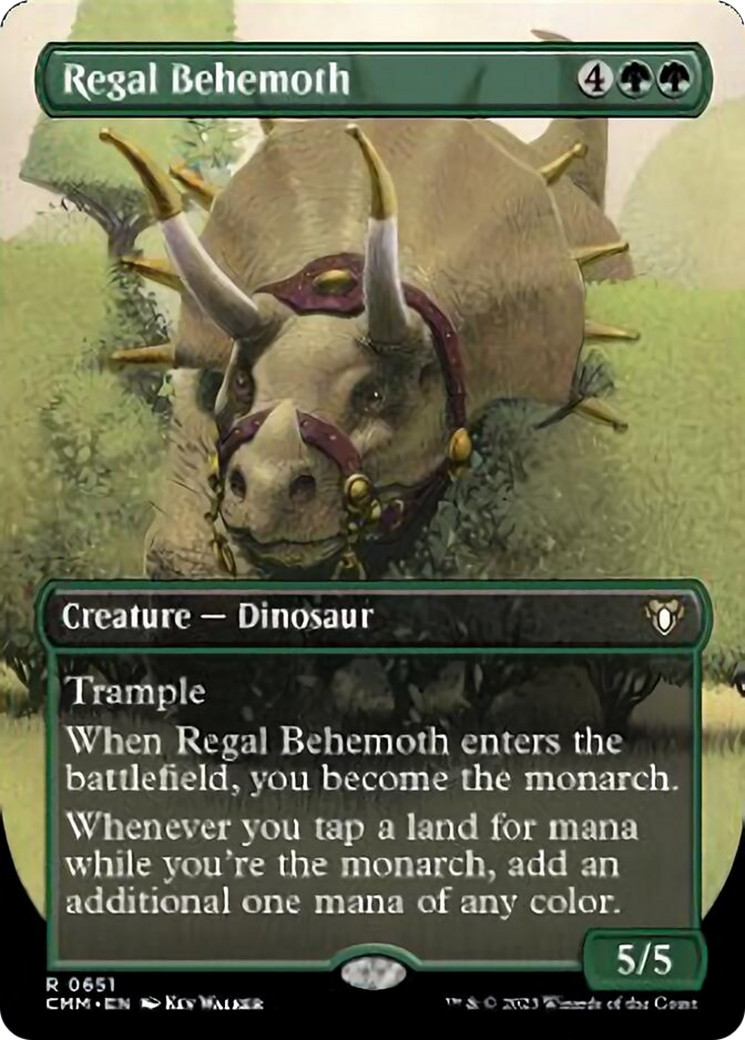 Regal Behemoth (Borderless Alternate Art) [Commander Masters] | Mindsight Gaming