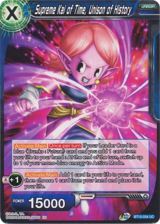 Supreme Kai of Time, Unison of History (BT10-034) [Rise of the Unison Warrior 2nd Edition] | Mindsight Gaming