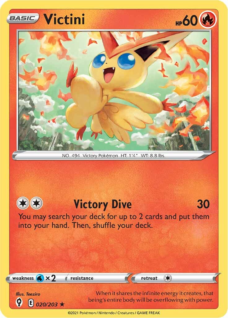 Victini (020/203) [Sword & Shield: Evolving Skies] | Mindsight Gaming