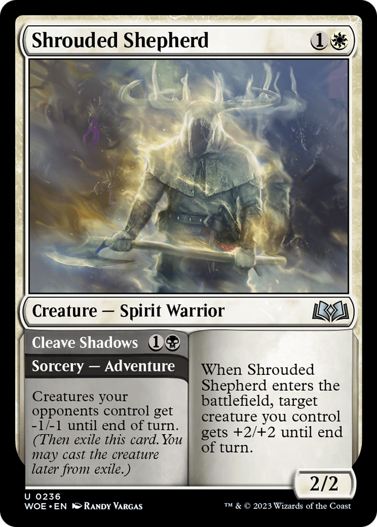 Shrouded Shepherd // Cleave Shadows [Wilds of Eldraine] | Mindsight Gaming