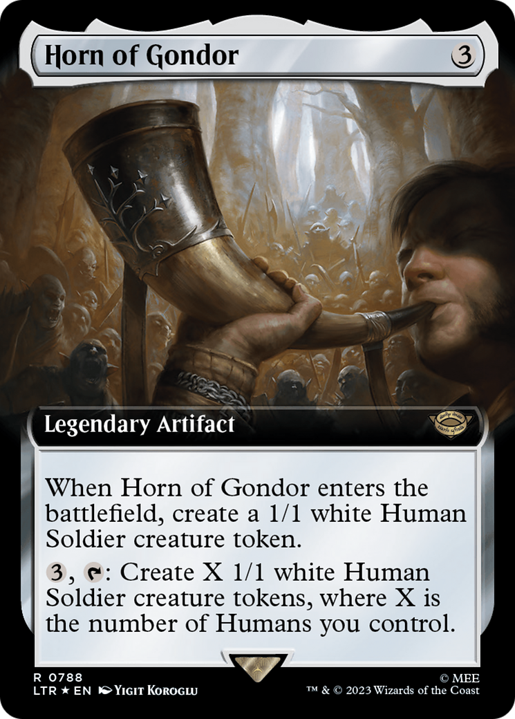 Horn of Gondor (Extended Art) (Surge Foil) [The Lord of the Rings: Tales of Middle-Earth] | Mindsight Gaming