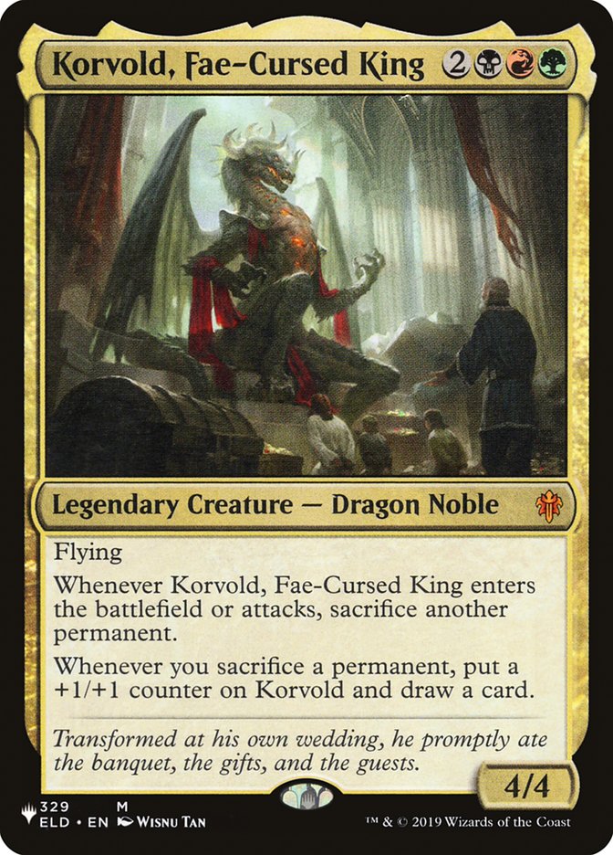 Korvold, Fae-Cursed King [The List] | Mindsight Gaming