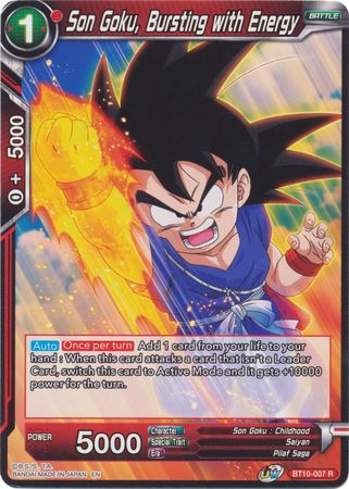 Son Goku, Bursting with Energy (BT10-007) [Rise of the Unison Warrior 2nd Edition] | Mindsight Gaming