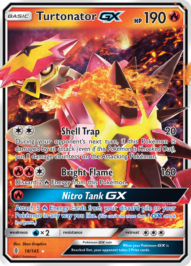 Turtonator GX (18/145) [Sun & Moon: Guardians Rising] | Mindsight Gaming