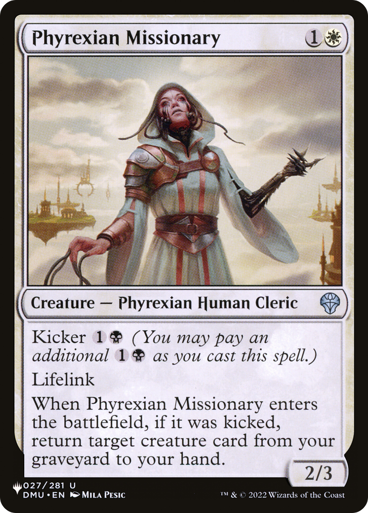 Phyrexian Missionary [The List] | Mindsight Gaming