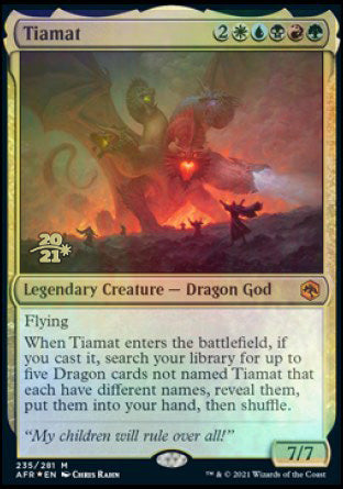 Tiamat [Dungeons & Dragons: Adventures in the Forgotten Realms Prerelease Promos] | Mindsight Gaming