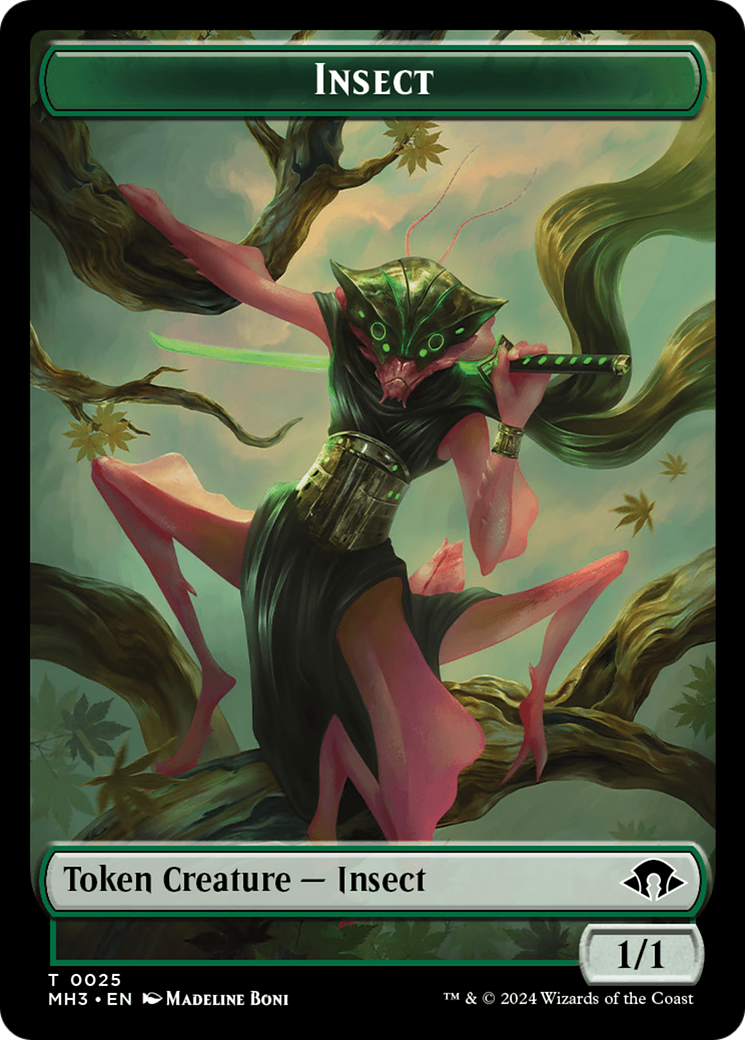 Insect Token (0025) [Modern Horizons 3 Tokens] | Mindsight Gaming