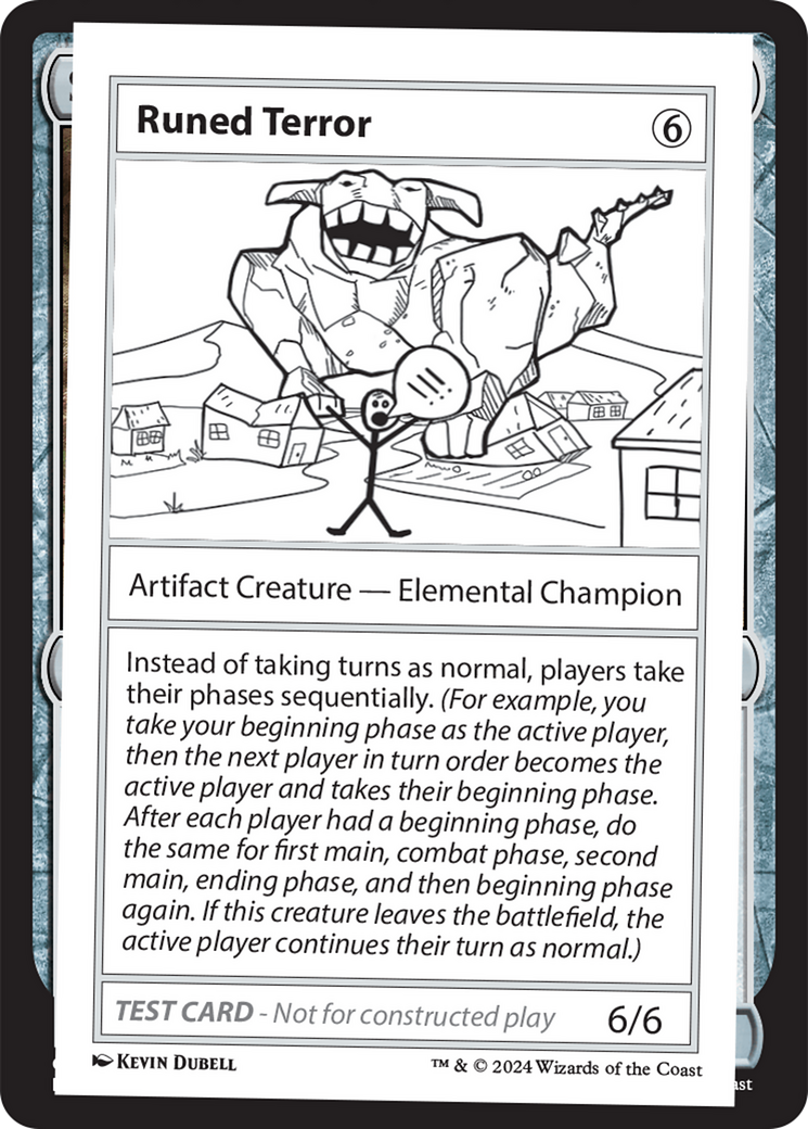 Runed Terror [Mystery Booster 2 Playtest Cards] | Mindsight Gaming