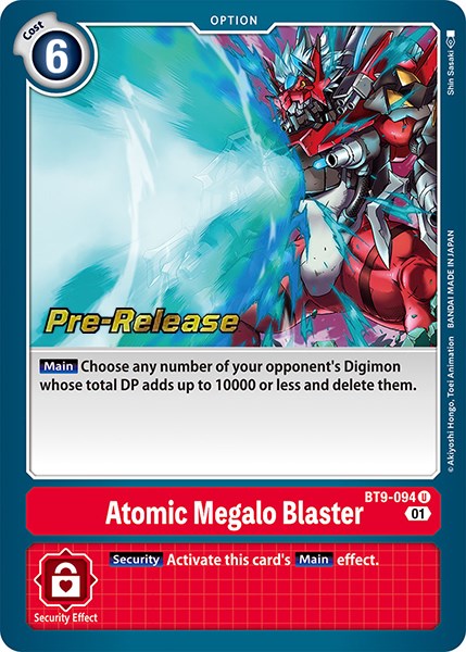 Atomic Megalo Blaster [BT9-094] [X Record Pre-Release Promos] | Mindsight Gaming