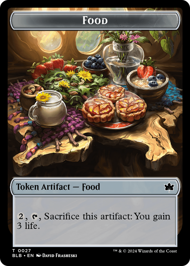 Squirrel // Food Double-Sided Token [Bloomburrow Tokens] | Mindsight Gaming