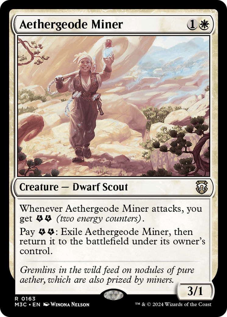 Aethergeode Miner (Ripple Foil) [Modern Horizons 3 Commander] | Mindsight Gaming