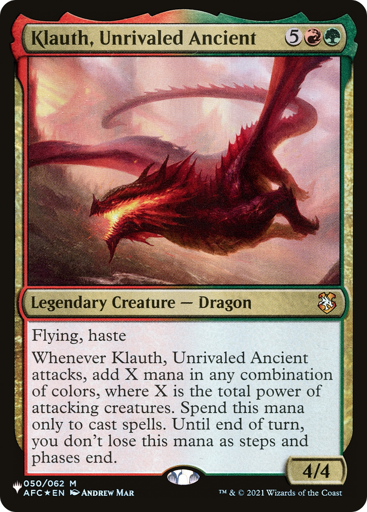 Klauth, Unrivaled Ancient [The List Reprints] | Mindsight Gaming