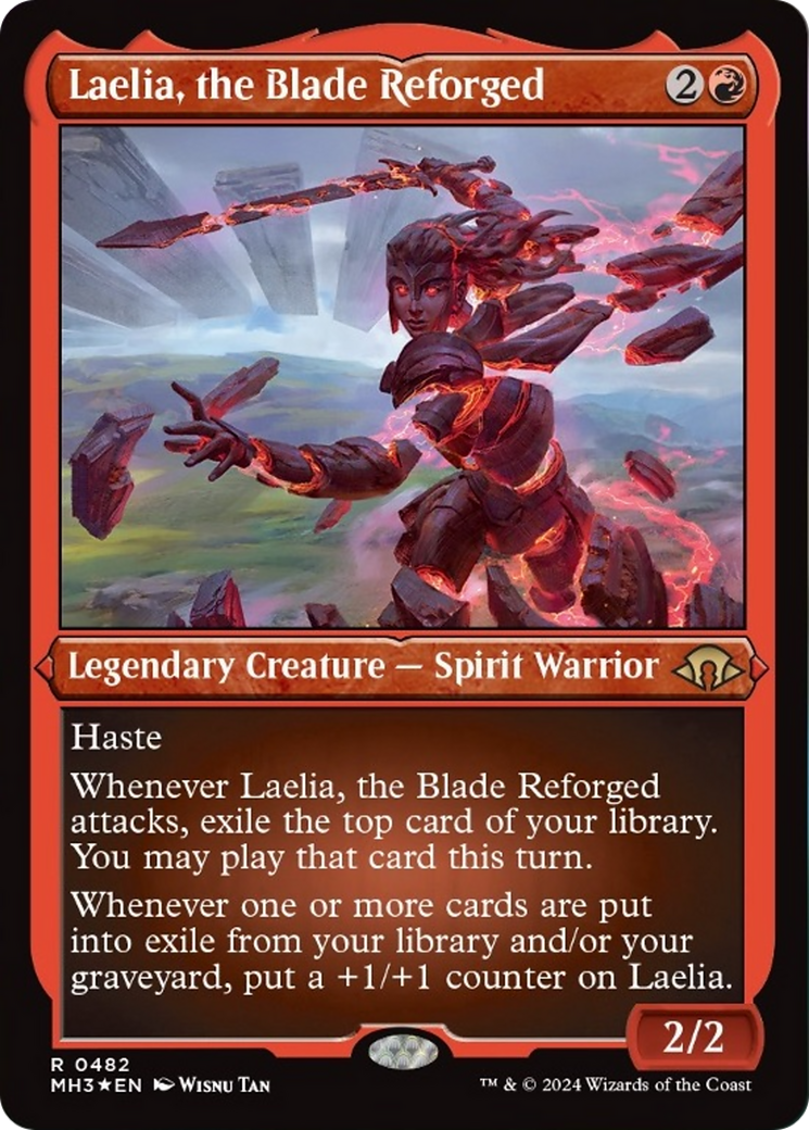 Laelia, the Blade Reforged (Foil Etched) [Modern Horizons 3] | Mindsight Gaming