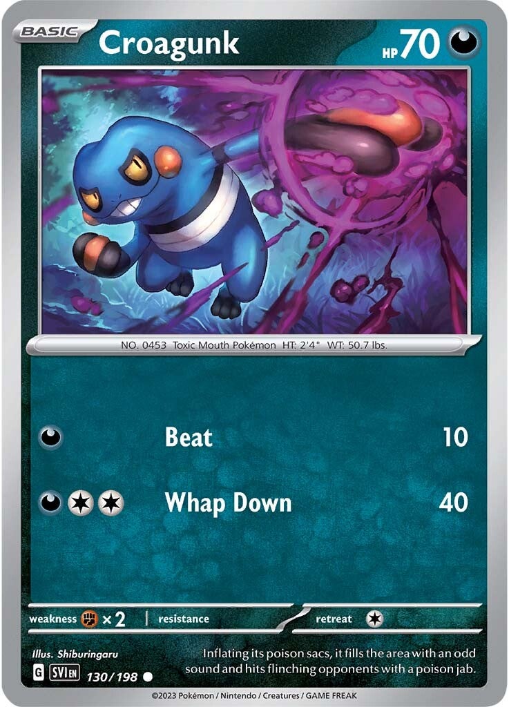 Croagunk (130/198) [Scarlet & Violet: Base Set] | Mindsight Gaming