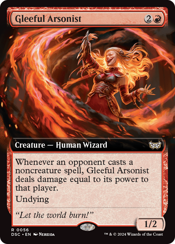 Gleeful Arsonist (Extended Art) [Duskmourn: House of Horror Commander] | Mindsight Gaming