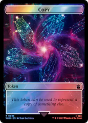 Copy // Beast Double-Sided Token (Surge Foil) [Doctor Who Tokens] | Mindsight Gaming