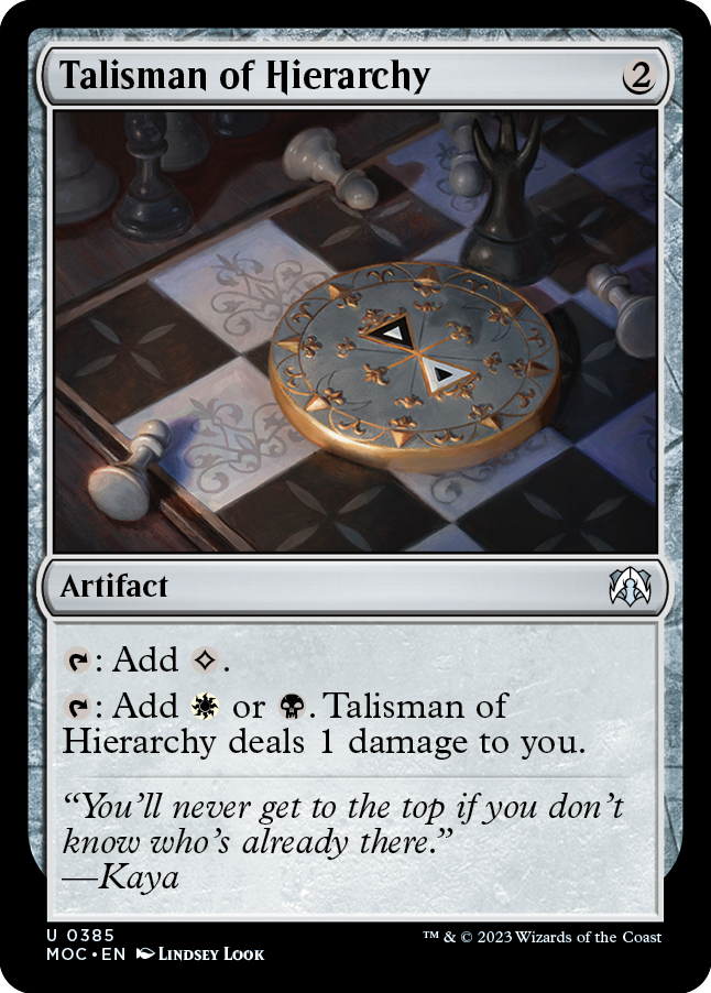 Talisman of Hierarchy [March of the Machine Commander] | Mindsight Gaming