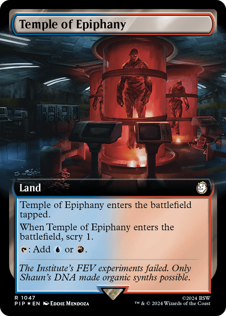 Temple of Epiphany (Extended Art) (Surge Foil) [Fallout] | Mindsight Gaming