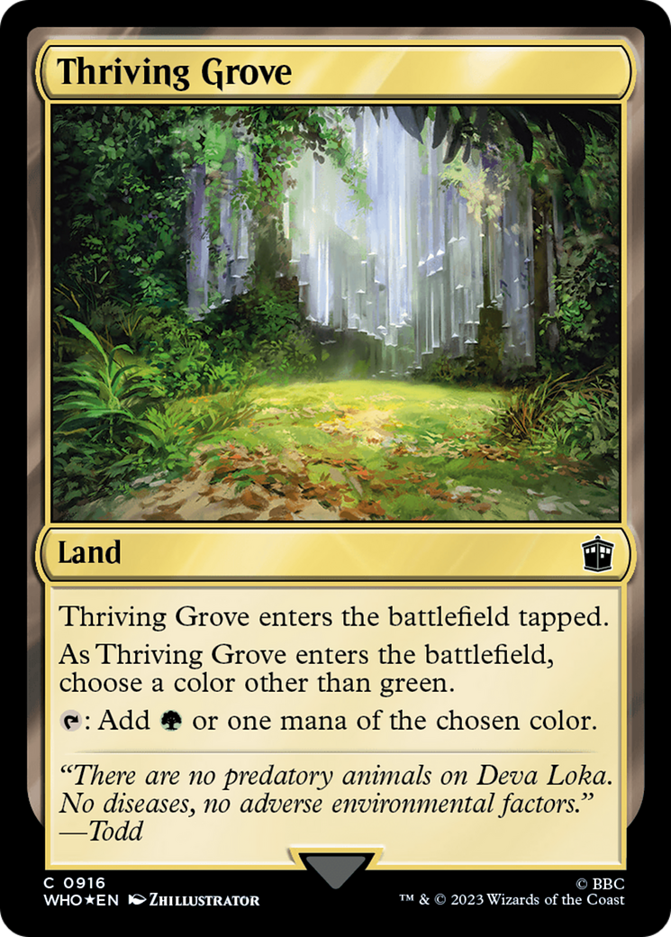 Thriving Grove (Surge Foil) [Doctor Who] | Mindsight Gaming